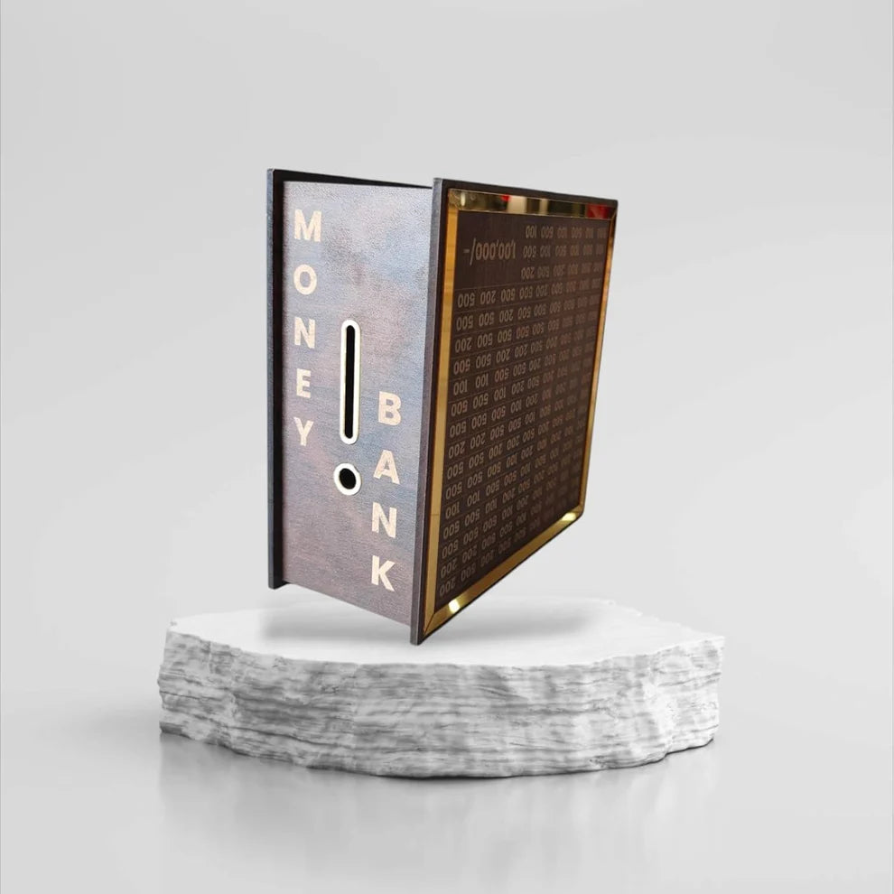 Durable Wooden Savings Box | Save ₹1,00,000